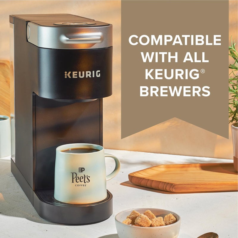 Peet's Coffee قهوة بيتس، تحميص داكن عضوي من وزارة الزراعة الأمريكية، كبسولات كيريج K-Cup - روح الأرض 60 قطعة (6 صناديق تحتوي على 10 كبسولات)  - Image 5